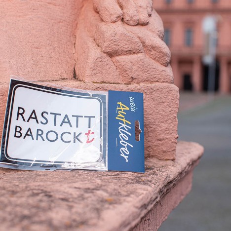 Sticker of the baroque city of Rastatt. Available at the tourist information at the castle