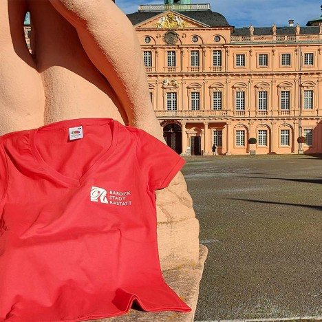 T-Shirt Rastatt baroque. Available at the tourist information at the castle