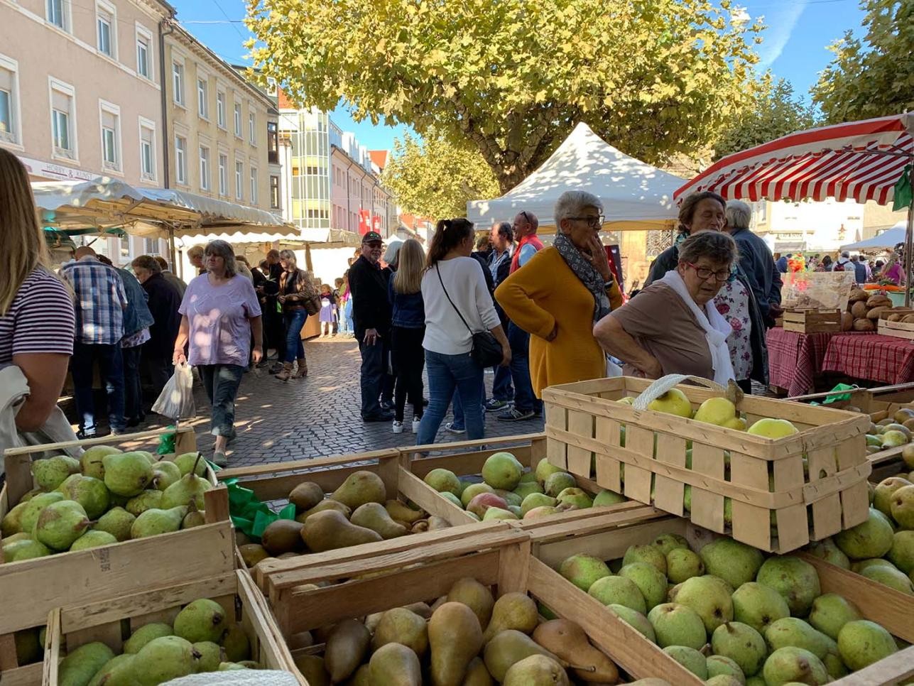 Apples at the farmers' market in Rastatt