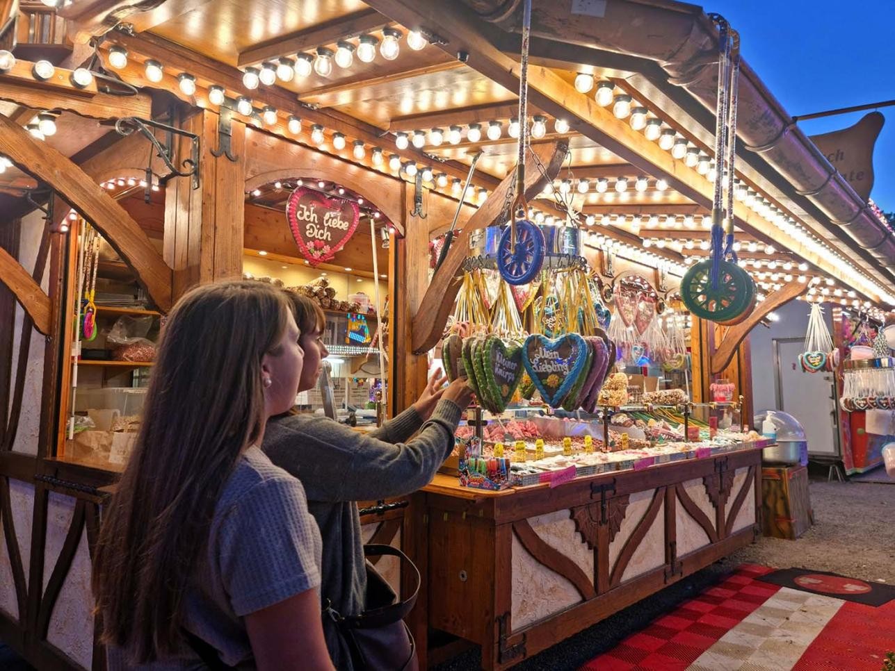 Girl at the candy stand