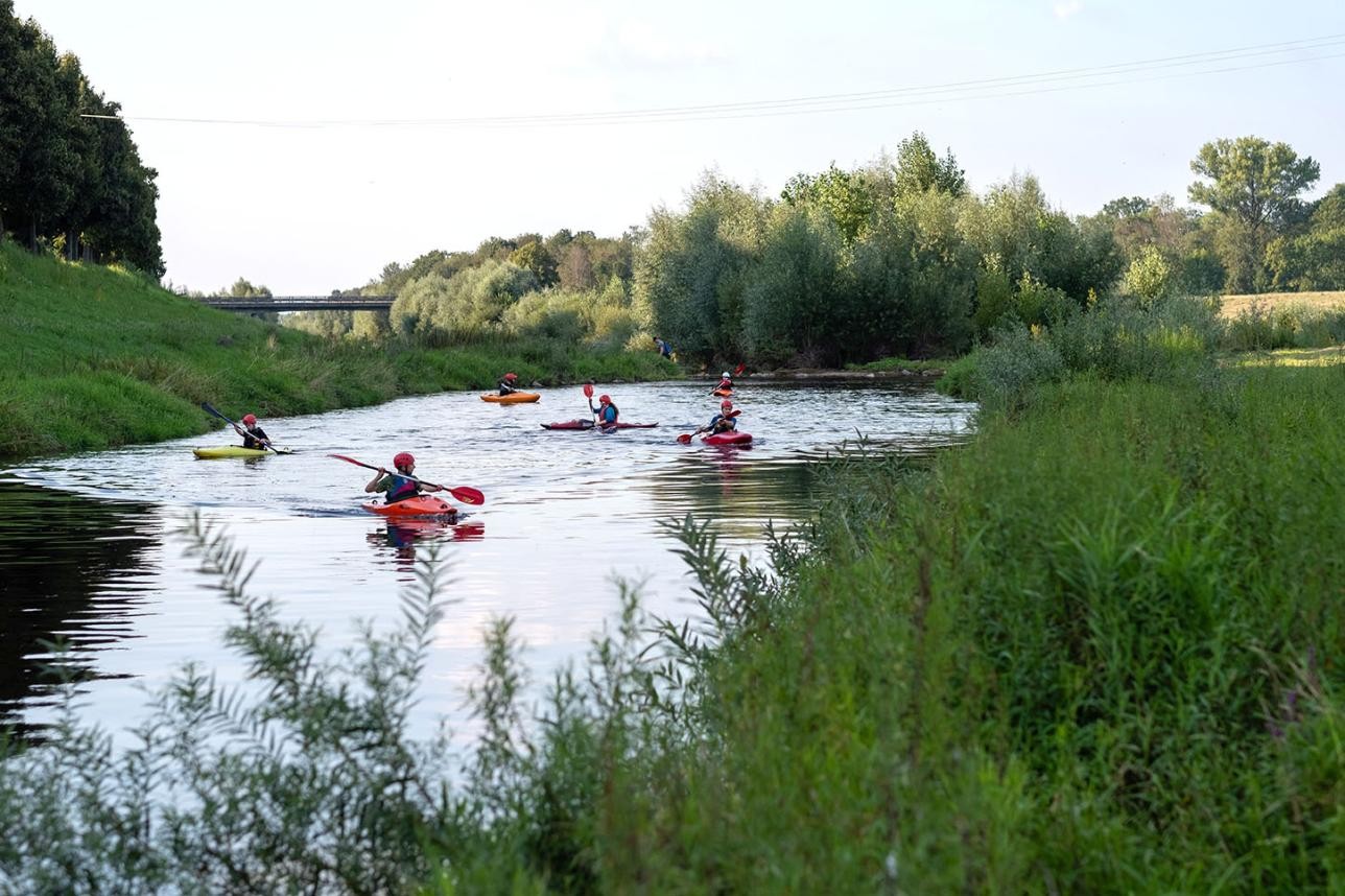 Faire du canoë sur la Murg