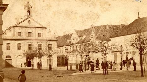 Photo postcard from the late 19th century with a view of the Blume inn in Rastatt, a meeting place for democrats. Picture credits: Rastatt town archives