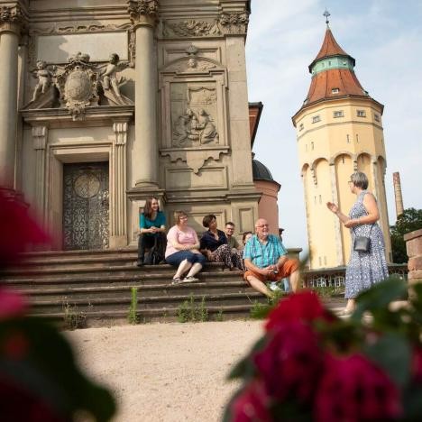 Guided tour of the pagoda castle in Rastatt