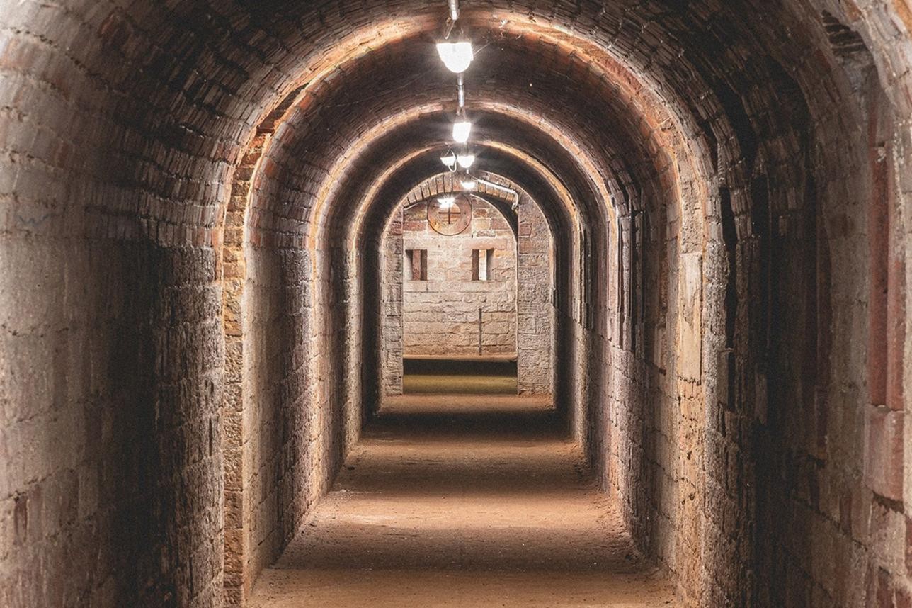 Gänge in der ehemaligen Festung in Rastatt