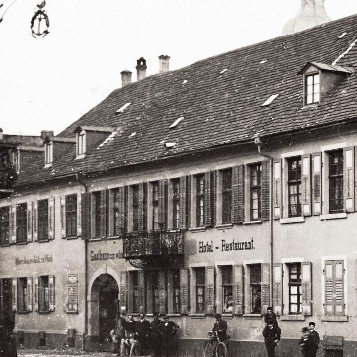 Gasthaus zum Wilden Mann. Foto: Stadtarchiv Rastatt Historisches Foto Gasthaus zum Wilden Mann