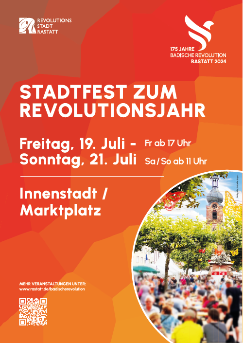 Affiche Fête de la ville pour l'année de la Révolution du 19 juillet au 21 juillet 2024